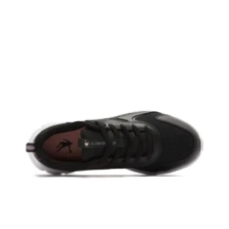 QIAODAN Wear Resistant Low Top Running Shoes Women's Black Pink-3