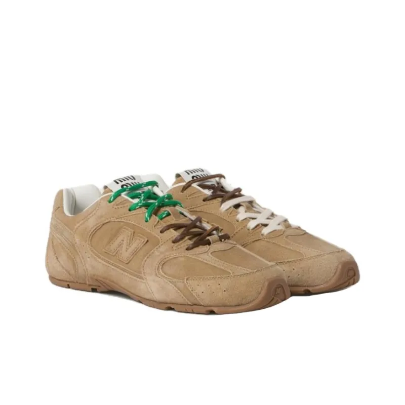 New Balance x MIU MIU NB 530 SL Qixi Festival Model Anti Slip Wear Resistant Low Top Casual Shoes Women's Light Umber-2