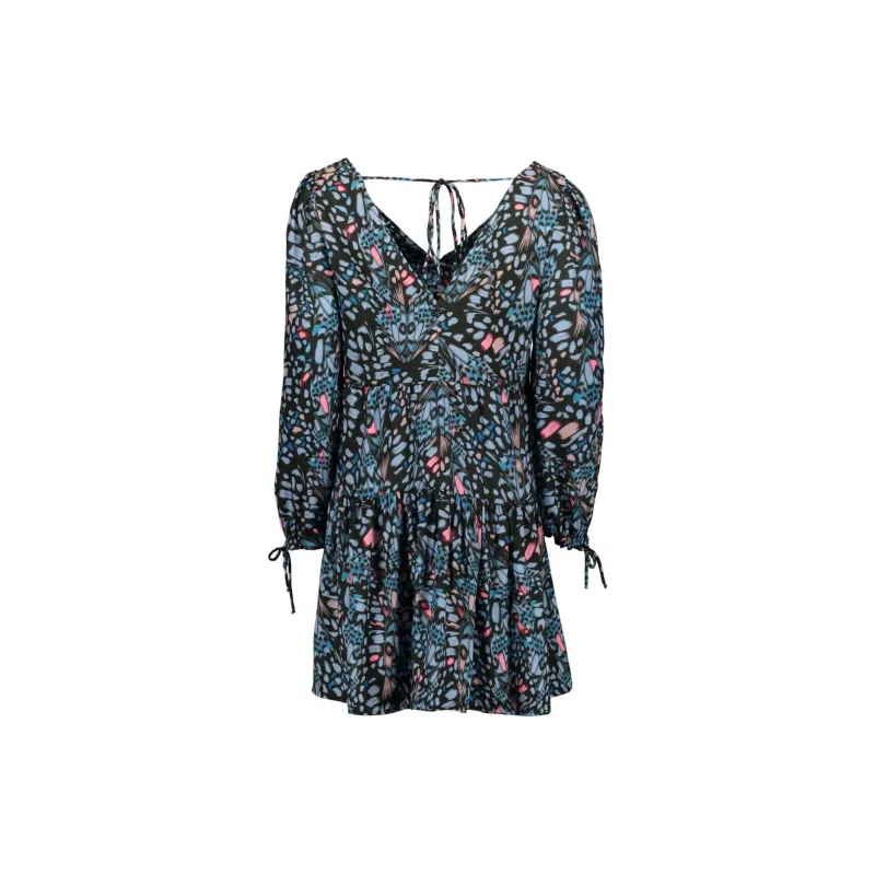 REPLAY Long Sleeved Dress Women's Blue-1