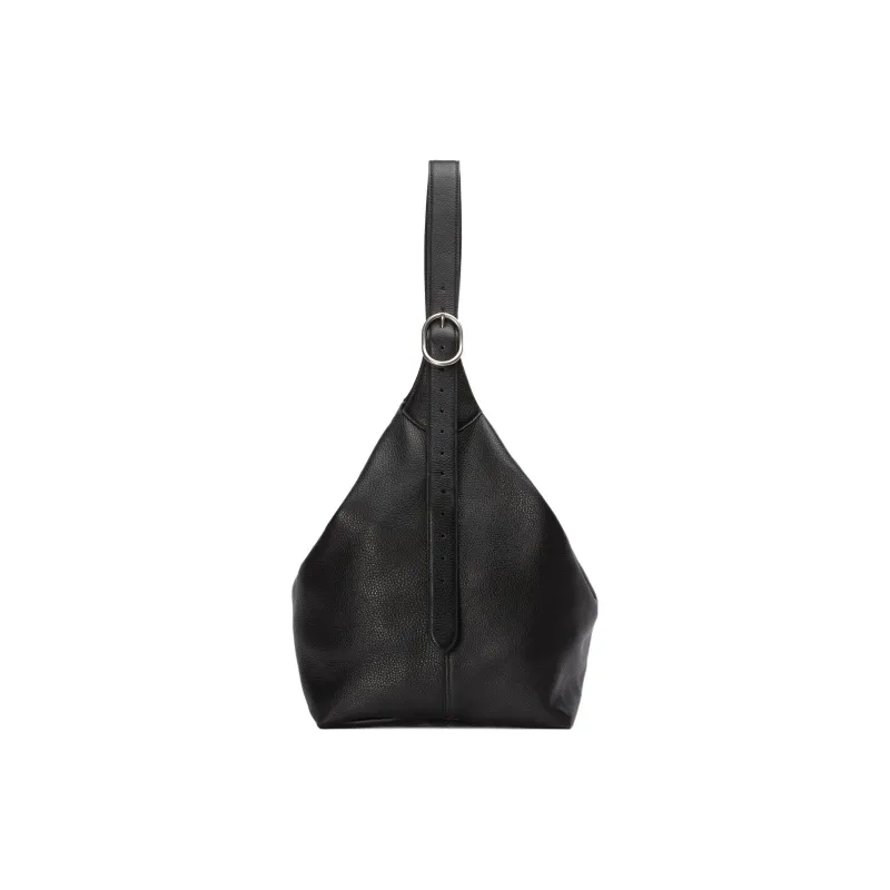 GUCCI Jackie 1961 Leather Half Moon HOBO Shoulder Bag Unisex Black-3