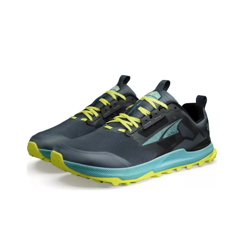 Altra Cushioning, Slip Resistant, And Abrasion Resistant Low Top Trail Running Shoes Men's Black Green-2