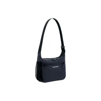 MONTBELL Nylon Shoulder Bag, Crossbody Bag Unisex Black