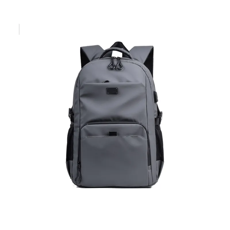 HACIN Oxford Backpack Regular Unisex Black/Gray-5