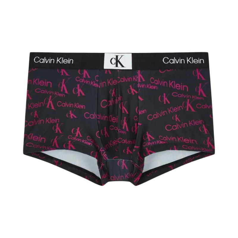 CK/Calvin Klein Underpants Men's 1 Pack Marine Blue/Pink Print-0
