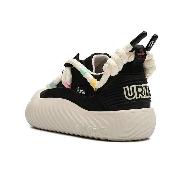 URTA Greedy Snake Collection Low Top Skateboard Shoes Women's Black-3