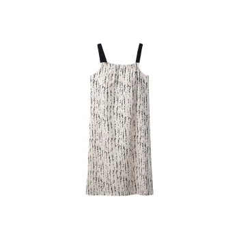Sha Qian Nightgown Summer Women's Beige Apricot
