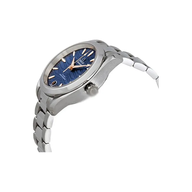OMEGA AQUA TERRA 150 Meters Automatic Mechanical Movement Women's Watch Watch 34mm Blue Dial-2
