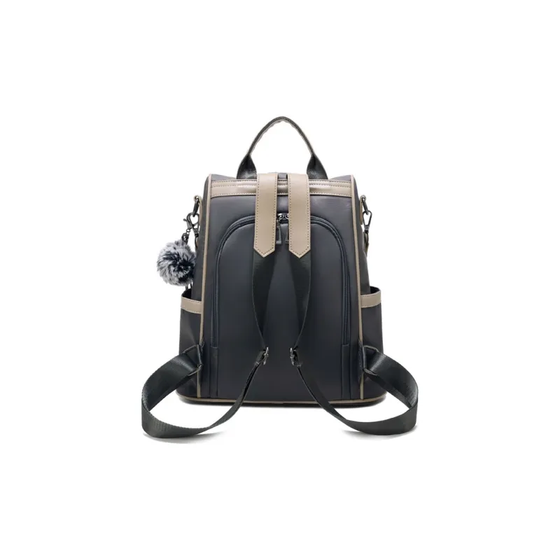 Weymond Oxford Travel Trendy Backpack Women's Gray/Blue/Green/Khaki-4