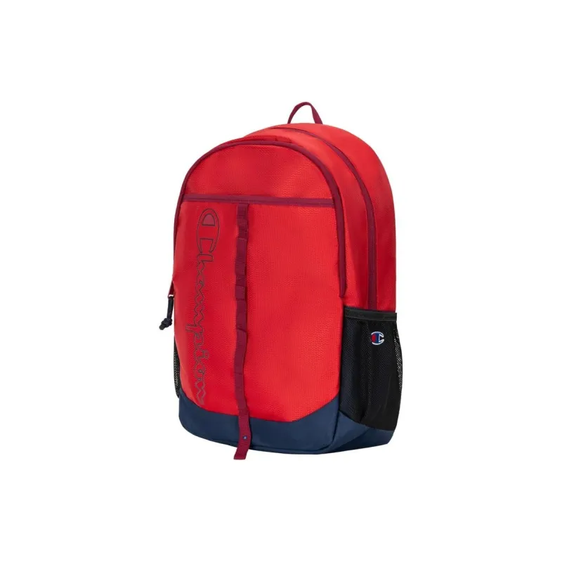 Champion Polyester Backpack Unisex Red & Navy-1