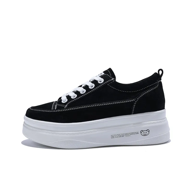 Junjali Slip Resistant, Abrasion Resistant, Lightweight, Height Increasing, Thermal Low Top Casual Shoes Women's-0
