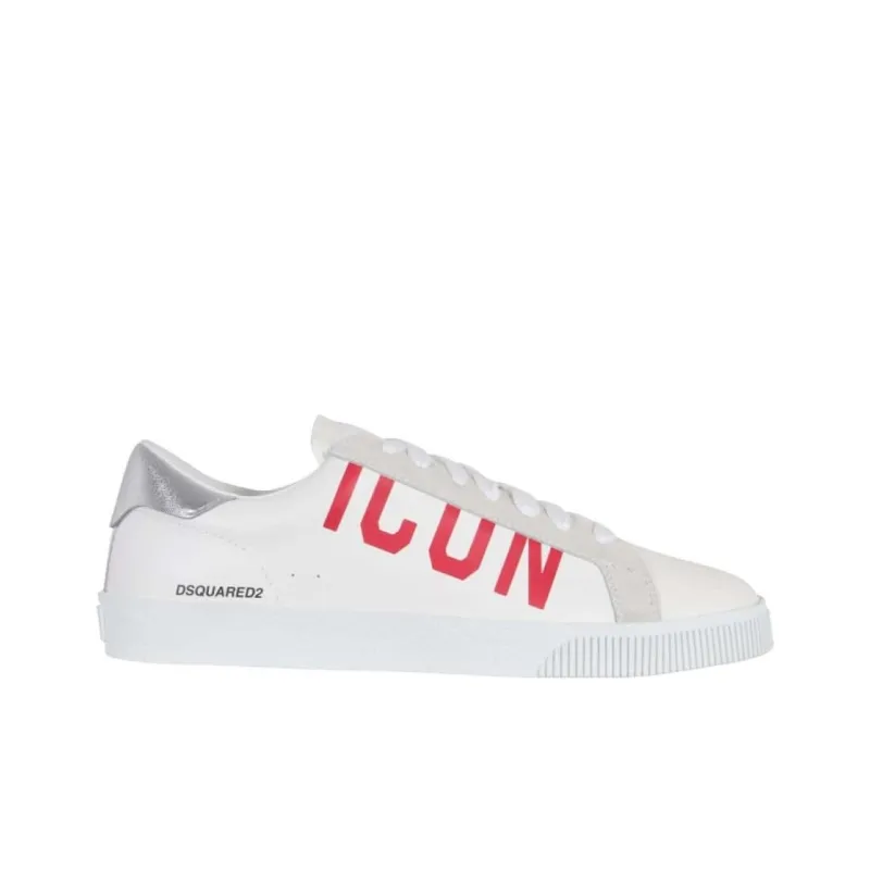 DSQUARED 2 Icon Cassetta Low Top Skateboard Shoes Women's White-1