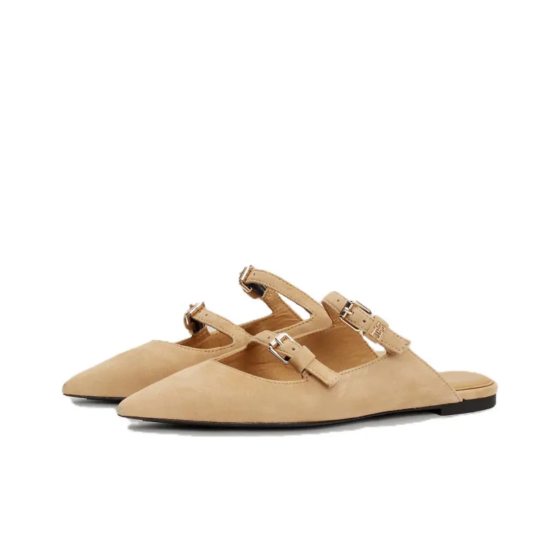 Tommy Hilfiger Wrap-toe Slippers Women's Brown-1