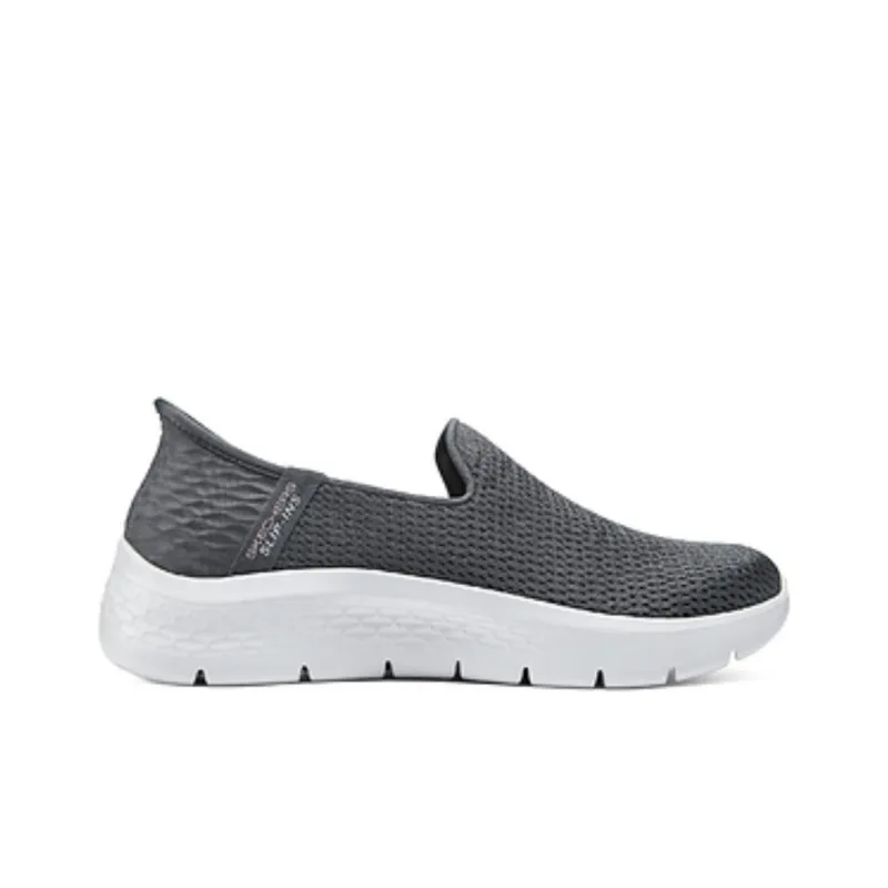 Skechers Hands Free Slip Ins Cushioned Wear Resistant Breathable Low Top Casual Shoes Women's Gray-1