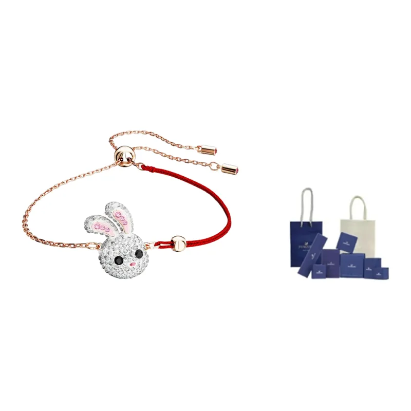 Swarovski CNY Artificial Crystal Bracelets Women's Silver-4