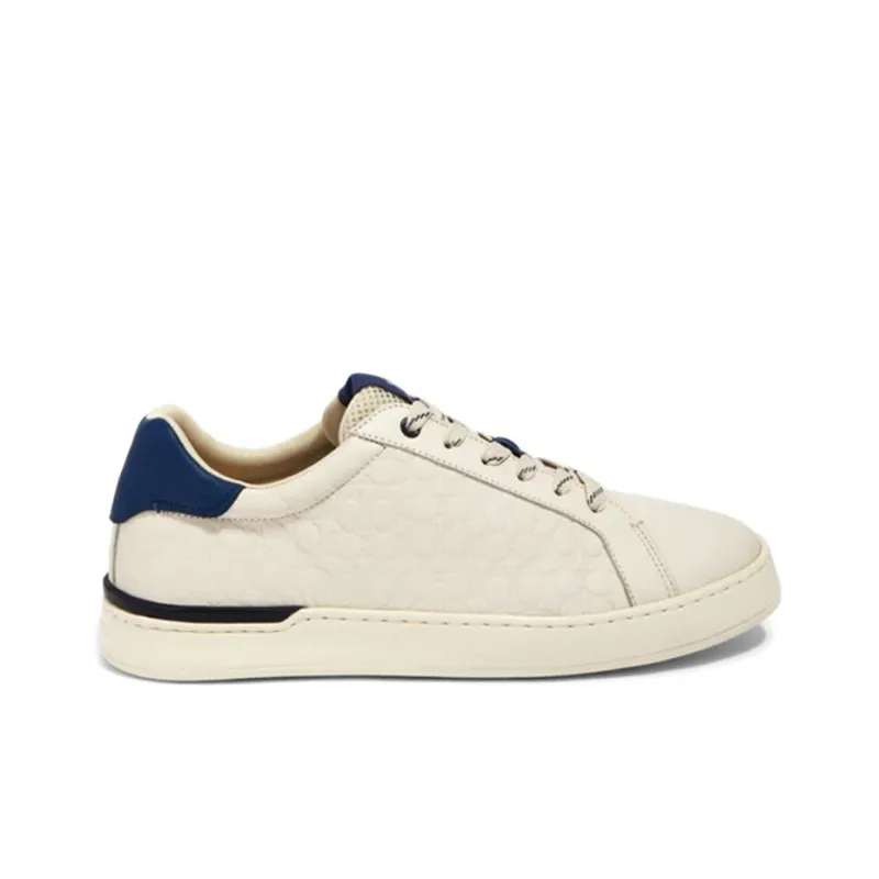 COACH Clip Stylish Skateboarding Shoes Men's White-1