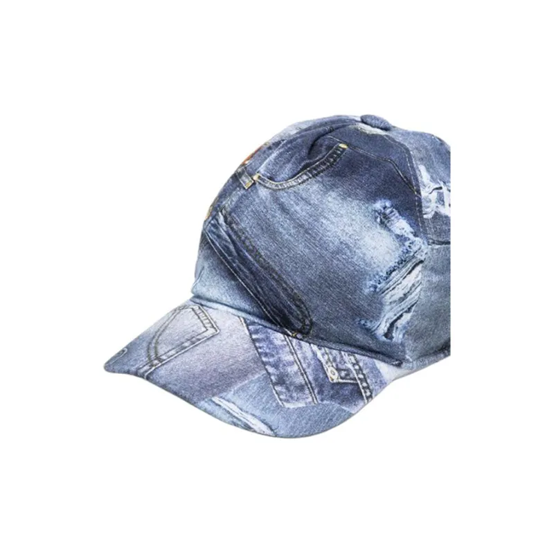 CHIARA FERRAGNI Denim print Cotton Cap-2