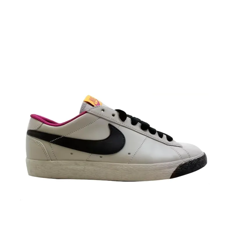 Nike Blazer Low Classic Granite/Black Rave Pink Pure Gold-1