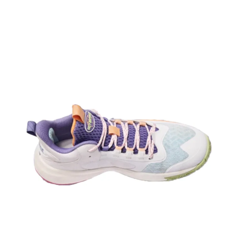 QIAODAN Sharp Edge 6.0 Basketball Shoes Men Low Top White/Blue/Orange/Purple-2