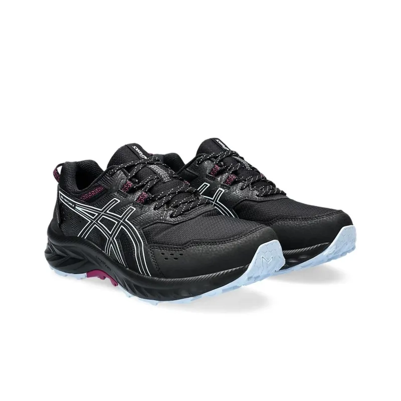 Asics Gel Venture 9 Waterproof Black Light Blue Women's-2