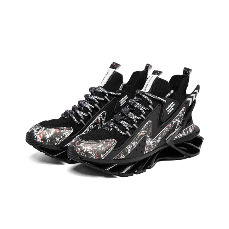 MABEL&CO Anti-Slip And Wear-Resistant Height Increasing Rebound High-Top Running Shoes Men's-2