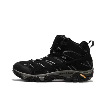 MERRELL Moab 2 MID GTX Durable Breathable High-Top Outdoor Shoes Men's Black Brown