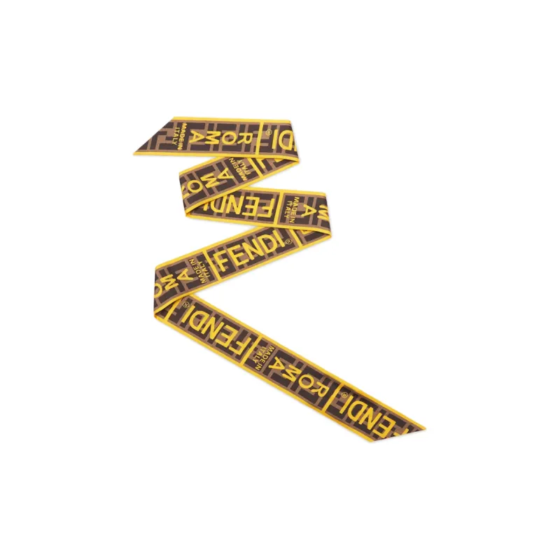 FENDI Silk Scarves Women's Yellow-0