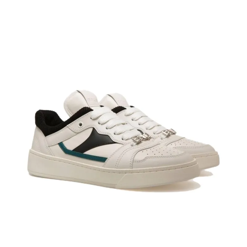 BALLY Low Top Skateboard Shoes Men's Ecru-2