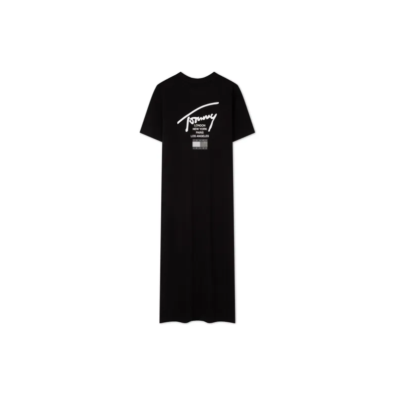 Tommy Hilfiger Short Sleeved Dress Women's Black-1