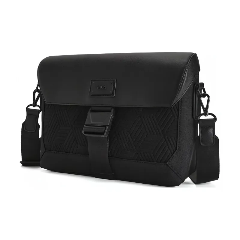 FILA Fabric Shoulder Bag, Crossbody Bag Extra Small Men's Jet Black-2