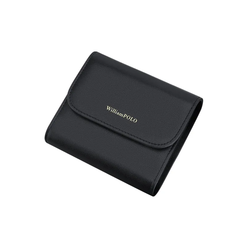WilliamPOLO Cow Leather Coin Purse Cropped Wallet Regular Women's White/Black/Red/Pink-9