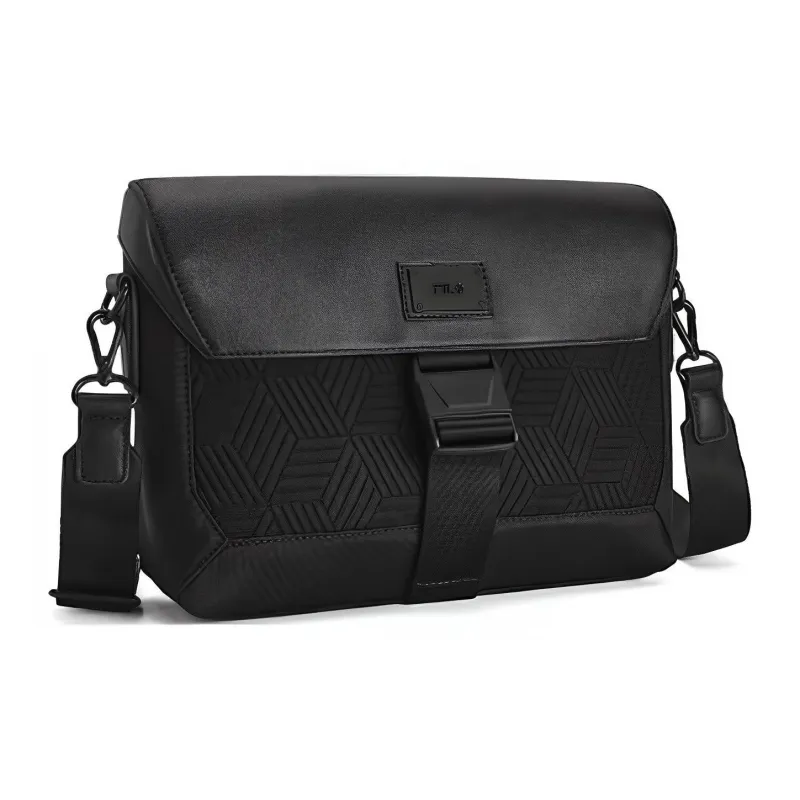 FILA Fabric Shoulder Bag, Crossbody Bag Extra Small Men's Jet Black-1