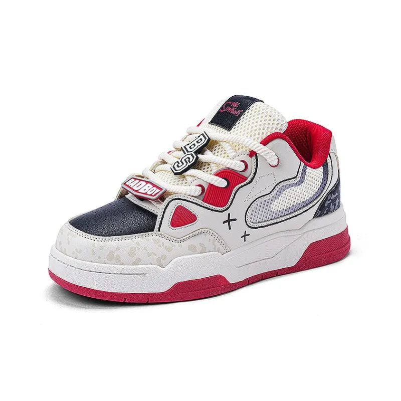 The Simpsons Skateboard Shoes Unisex Low Top Mismatched/Beige-2