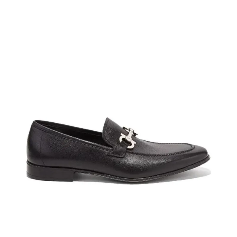 FERRAGAMO GANCINI Loafers Men's Black-1