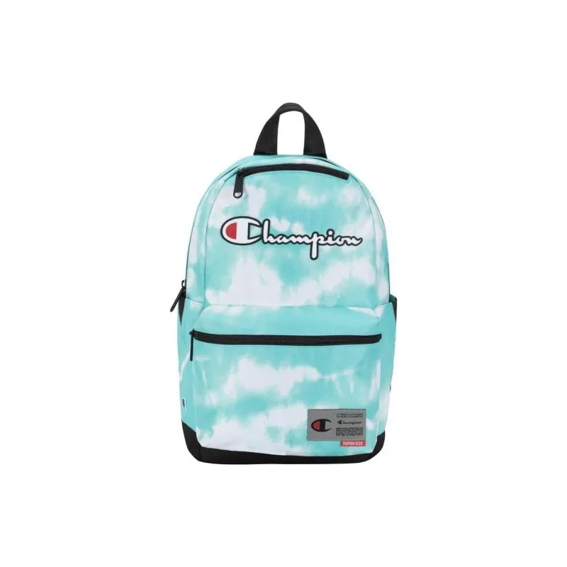 Champion Polyester Backpack Unisex Blue White-0