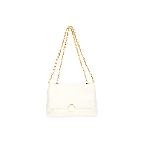 JANE KLAIN Synthetic Leather One Shoulder Crossbody Tote Women's White/Black