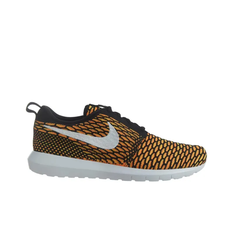 Nike Roshe Nm Flyknit Black/White Total Orange Volt-1