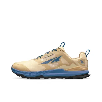 Altra Cushioning, Slip Resistant, And Abrasion Resistant Low Top Trail Running Shoes Men's Beige Yellow Blue