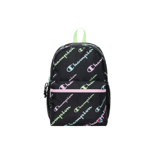 Champion Polyester Backpack Regular Women's Black Multicolor