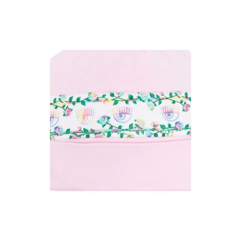 CHIARA FERRAGNI Eyelike print Jersey Beanie-2