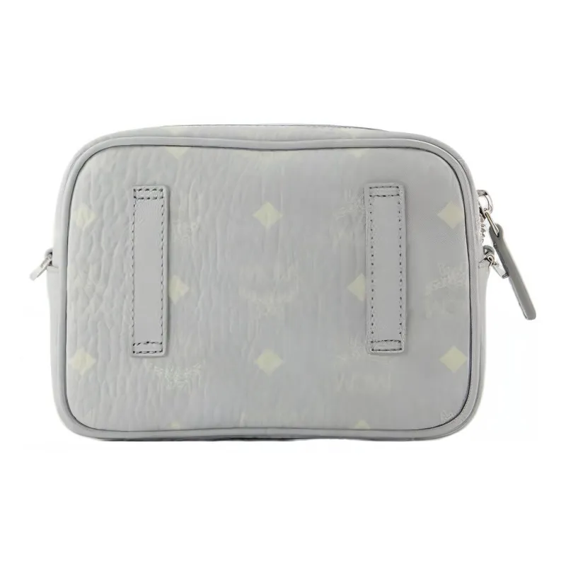 MCM VisetosAren Nappa Leather Trim Camera Bag, Shoulder Bag, Crossbody Bag Extra Mini Women's Gray-2