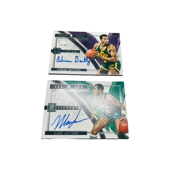 PANINI Adrian Dantley Mark Aguirre Player Card Product Access Sports Cards 2 Pcs-0