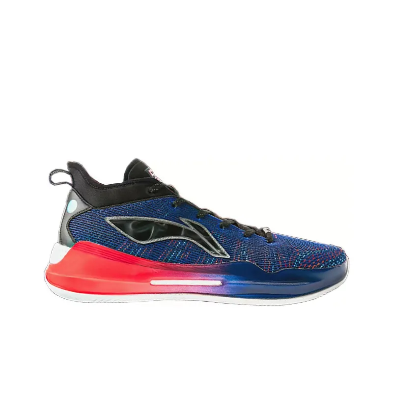 LiNing YuShuai 13 Boom Mid Top 䨻 Basketball Shoes Men's Smoke Flower-1