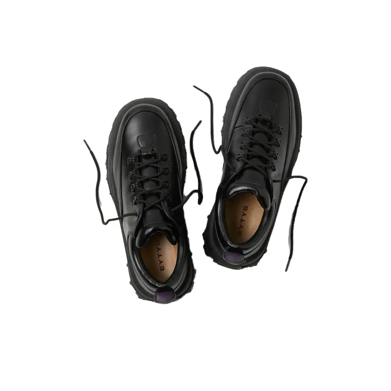 EYTYS Black Angel Lift Leather Platform Sneakers-4