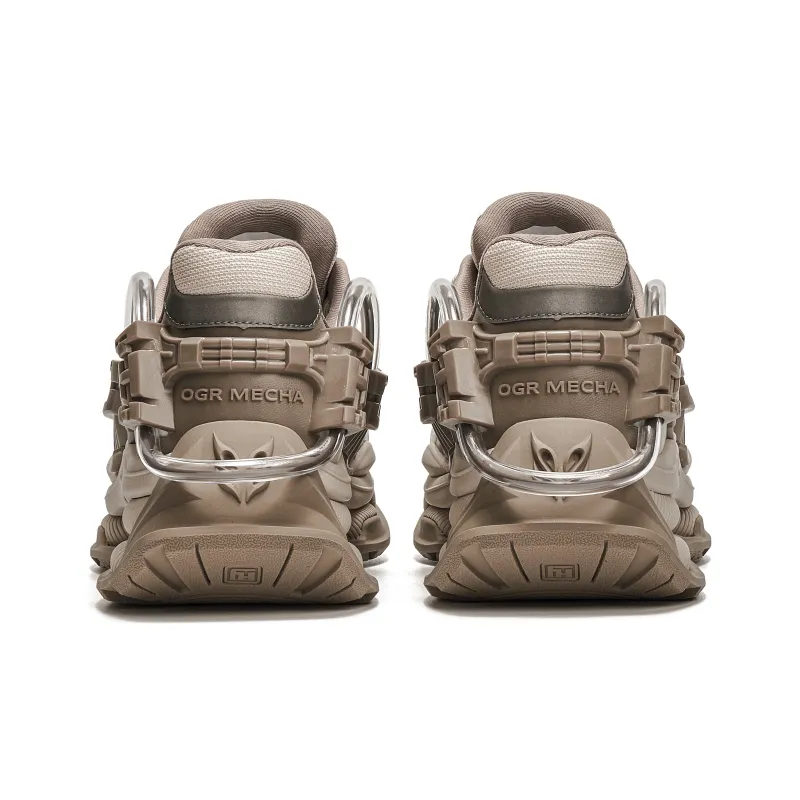 OGR R Line Shuttle Rifter Rift Runner Low Top Chunky Sneakers Unisex Mocha-4