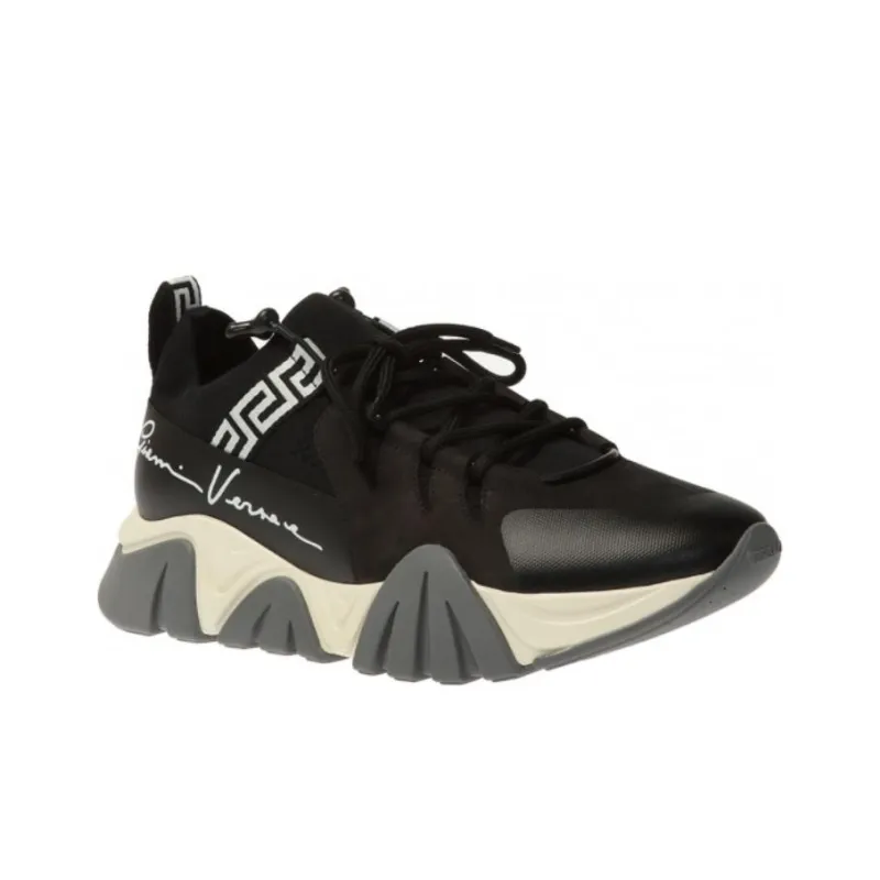VERSACE Squalo Knit Black White Grey-4