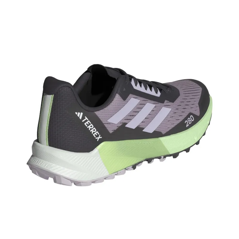 Adidas Terrex Agravic Flow 2.0 Trail Preloved Fig Silver Dawn Semi Green Spark Women's-3