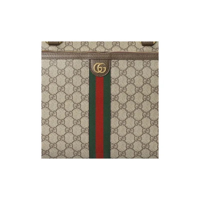 GUCCI Canvas With Leather Canvas Bag, Crossbody Bag Small Size Unisex Ebony-8
