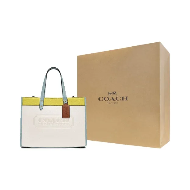 COACH Field Leather Tote Bag, Shopping Bag, Crossbody Bag, Handbag Tubas Women's-7