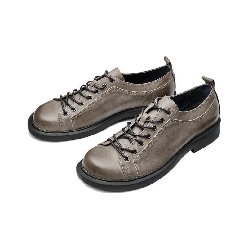 Brounvanm Men's Casual Shoes Men Low Top Silver/Black-4