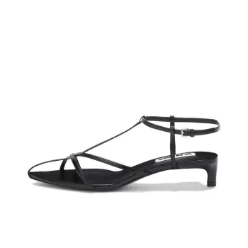JIL SANDER Pointed Open toe Leather Sandals